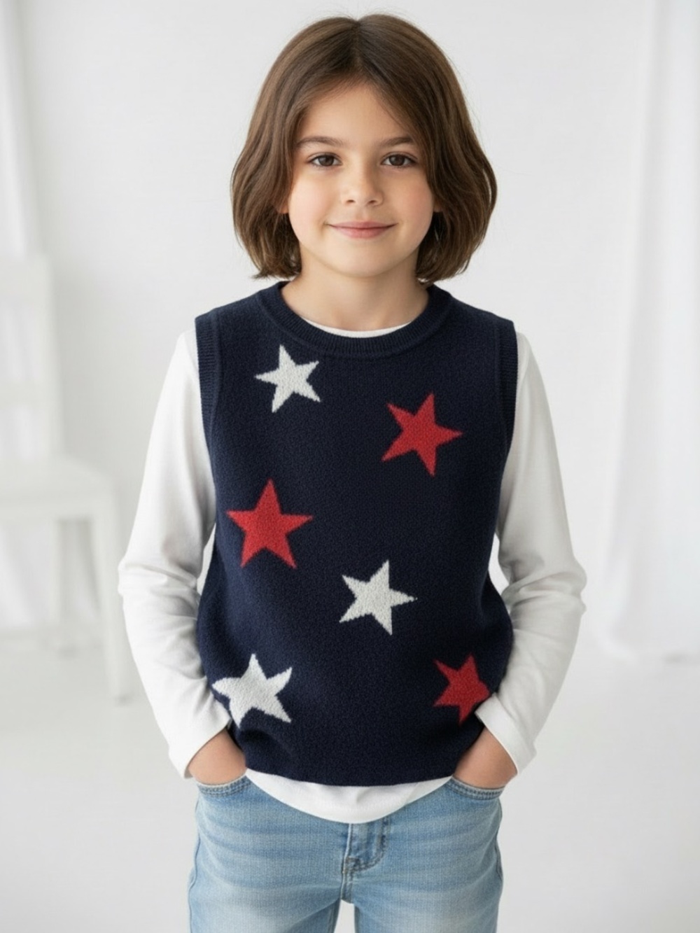 NWT girls sleeveless sweater 12